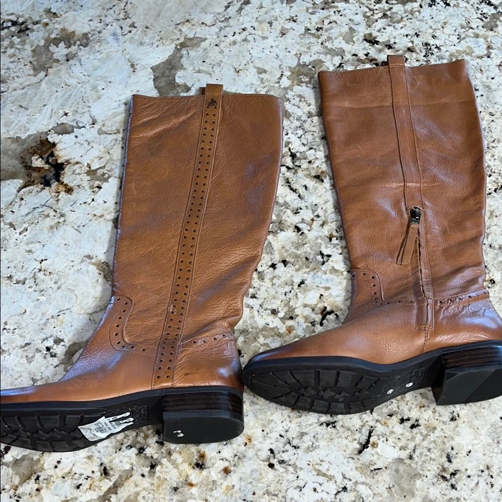 Brown Leather Knee-High Boots size 8.5 - Picture 2 of 4